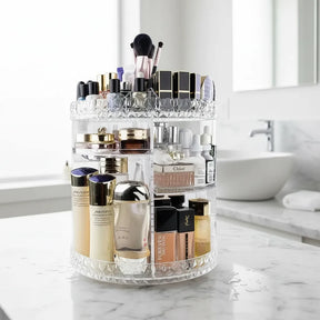Organizador Maquiagem Acrílico Giratório 360 Cosméticos
