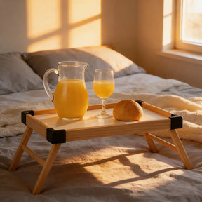 Bandeja Elorin Café Da Manhã Na Cama Mesa Em Madeira Mesinha