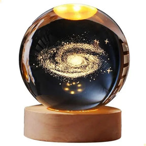 Luminária de Mesa para Quarto Bola de Cristal Universo