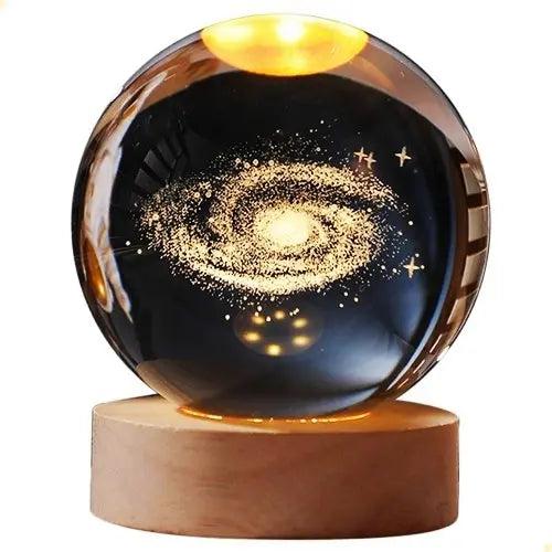 Luminária de Mesa para Quarto Bola de Cristal Universo