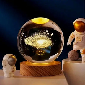 Luminária de Mesa para Quarto Bola de Cristal Universo