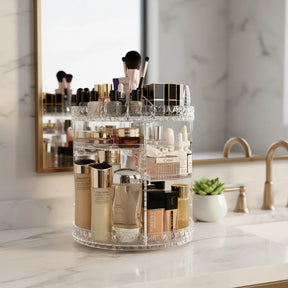 Organizador Maquiagem Acrílico Giratório 360 Cosméticos