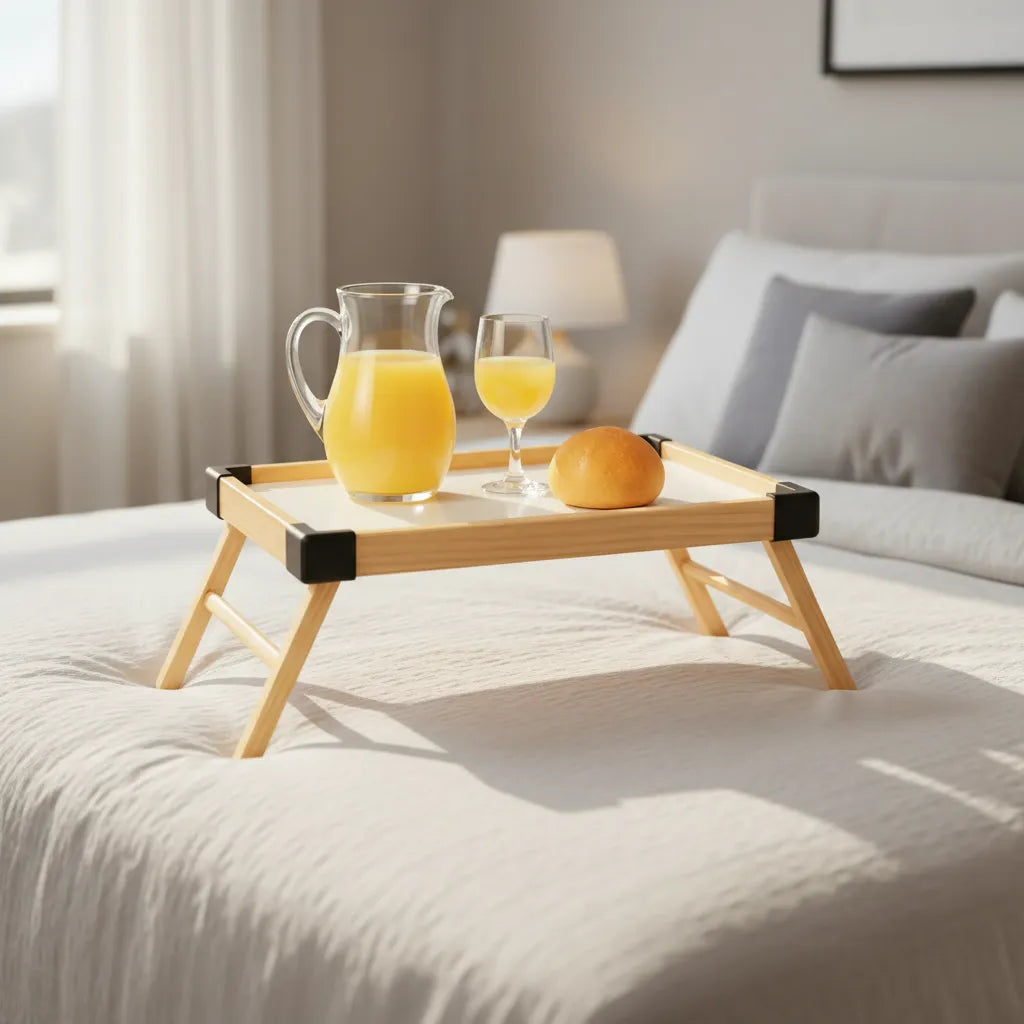 Bandeja Elorin Café Da Manhã Na Cama Mesa Em Madeira Mesinha